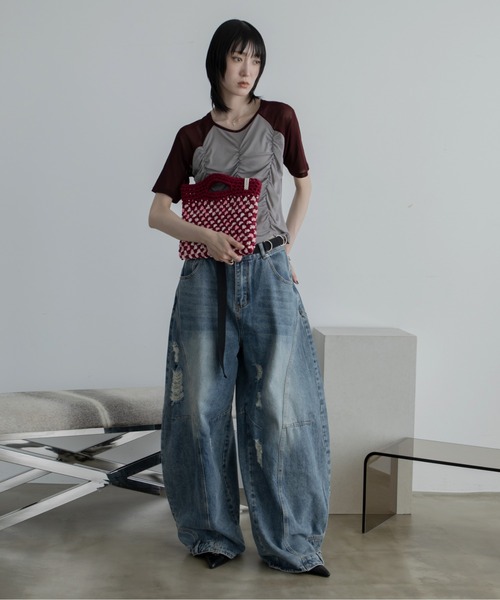 タブレットケース 「handmade」ハンドメイドミックスカラーバッグ