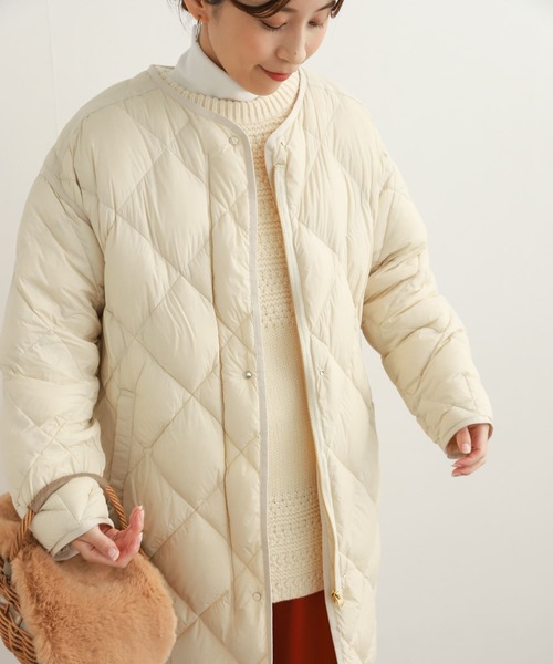 新品 URBAN RESEARCH DOORS ダウンロングジャケット ベージュ URBAN RESEARCH DOORS（アーバンリサーチドアーズ） ダウンコート