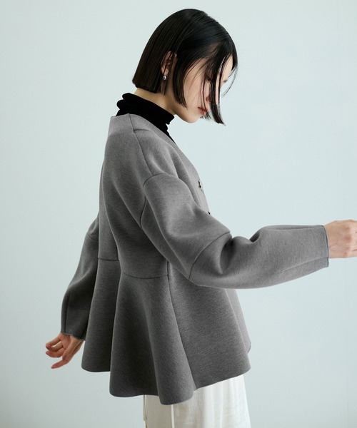 「ADAM ET ROPE'」 カーディガン FREE グレー レディース
