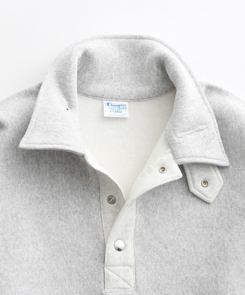 「Champion」 スウェットカットソー M パープル メンズ
