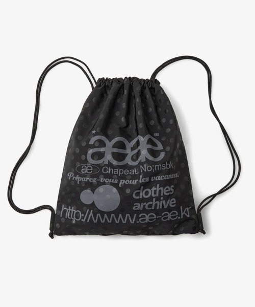 aeae デイバック リュック WEB LOGO DOT GYM SACK レディース