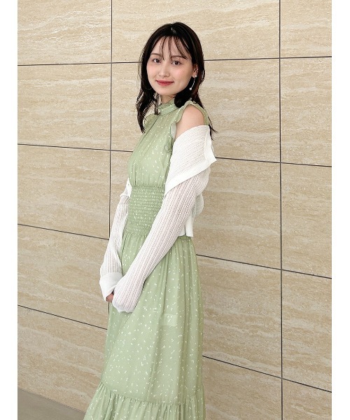 スナイデル　大人気　ノースリーブワンピース SNIDEL ワンピース ノースリーブプリントワンピース : ZOZOTOWN