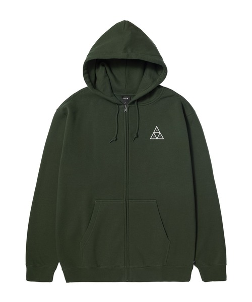 XLARGE グリーン フーディー M HUF 「HUF」 ジップアップパーカー X-LARGE グリーン系その他