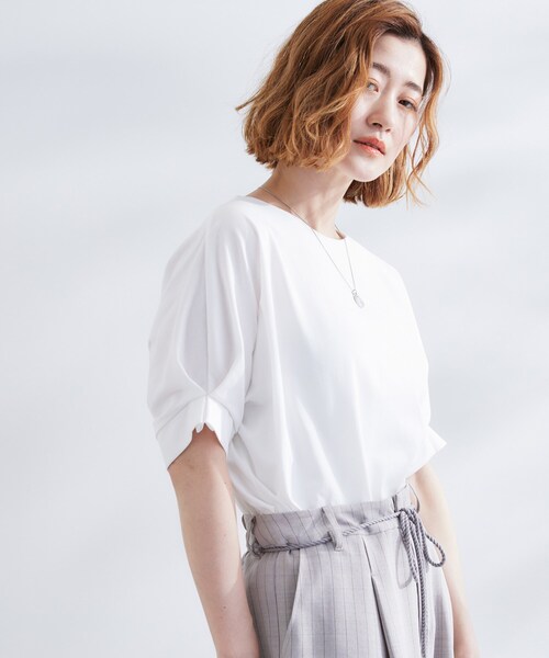 grove（グローブ） tシャツ 半袖 「UVカット/ひんやり/二の腕カバー