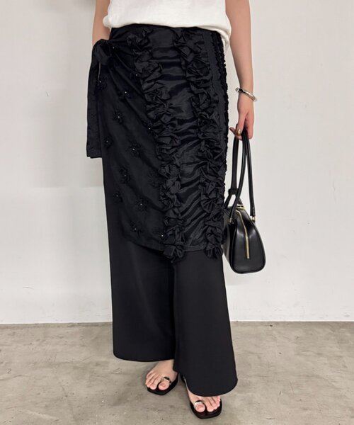 ANDI BAGUS☆ Skirt コットン フリンジ付 ラップスカート 楽天市場】夏祭 【クリアランス価格】【Cotton60％】 ドット