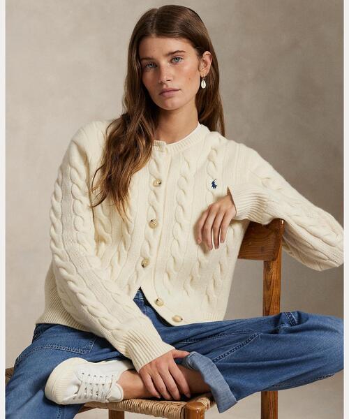 【カシミヤ 100%】Polo by Ralph Lauren カーディガン カシミヤカーディガン（POLO RALPH LAUREN）のおすすめ人気商品