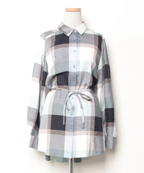 「BLUE LABEL CRESTBRIDGE」 長袖シャツ 38 ブルー レディース