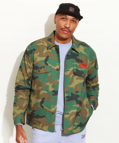 ミリタリージャケット モッズコート TIQ Ripstop Military Shirt JKTの画像