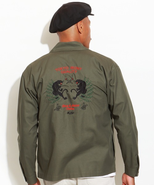 ミリタリージャケット モッズコート TIQ Ripstop Military Shirt JKTの画像