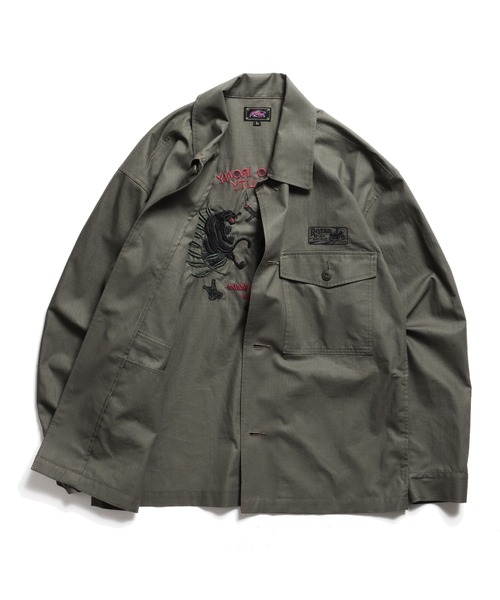 ミリタリージャケット モッズコート TIQ Ripstop Military Shirt JKTの画像