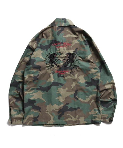ミリタリージャケット モッズコート TIQ Ripstop Military Shirt JKTの画像