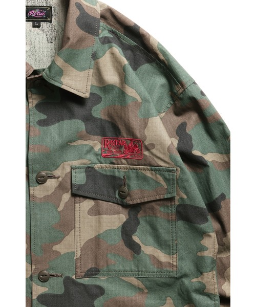 ミリタリージャケット モッズコート TIQ Ripstop Military Shirt JKTの画像