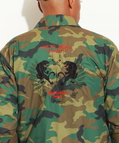ミリタリージャケット モッズコート TIQ Ripstop Military Shirt JKTの画像