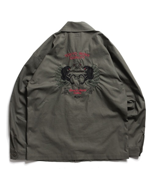 ミリタリージャケット モッズコート TIQ Ripstop Military Shirt JKTの画像
