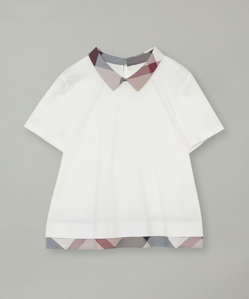BLUE LABEL CRESTBRIDGE コットンスムースTシャツ BLUE LABEL CRESTBRIDGE（ブルーレーベルクレストブリッジ）の