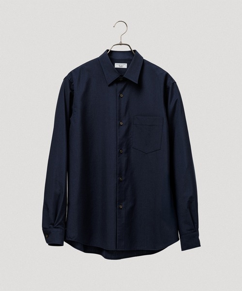 新品♡ADAM ET ROPEネイビー長袖シャツ ADAM ET ROPE'（アダムエロペ） シャツ 「NIKKE」レギュラーカラー
