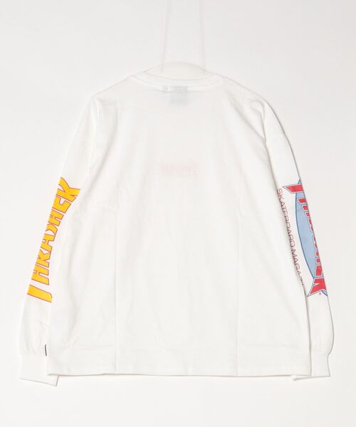 「THRASHER」 長袖Tシャツ LARGE ホワイト メンズ