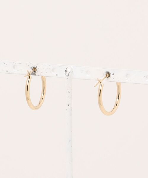 ESTELLE（エステール） ピアス K10 イエローゴールド フープ ピアス