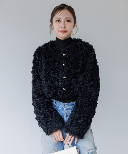 ジャケット・アウター nodress poodle jacket ジャケット ノーカラージャケット poodle no-collar jacket（プードル