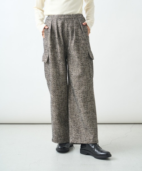 「kha:ki」 カーゴパンツ 1 ブラック レディース_画像5