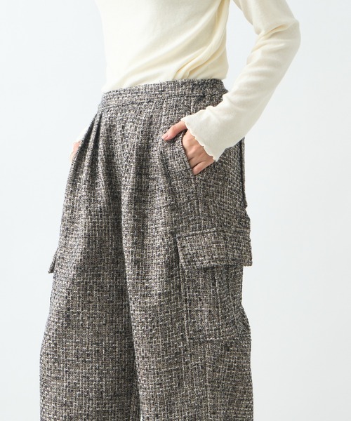 「kha:ki」 カーゴパンツ 1 ブラック レディース_画像8