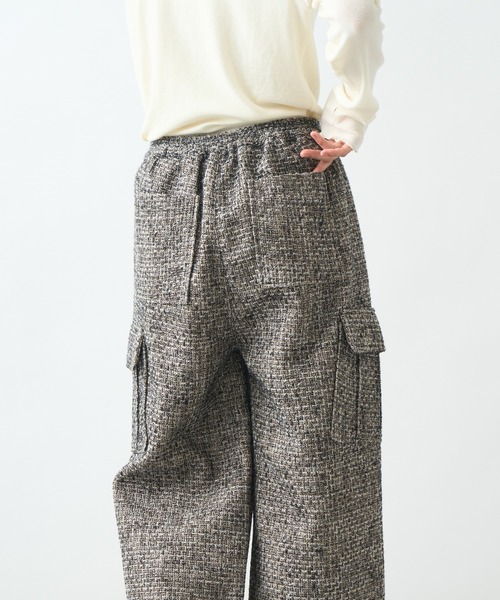 「kha:ki」 カーゴパンツ 1 ブラック レディース_画像9