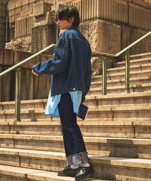 「Chaco closet」 加工デニムパンツ M ブルー レディース