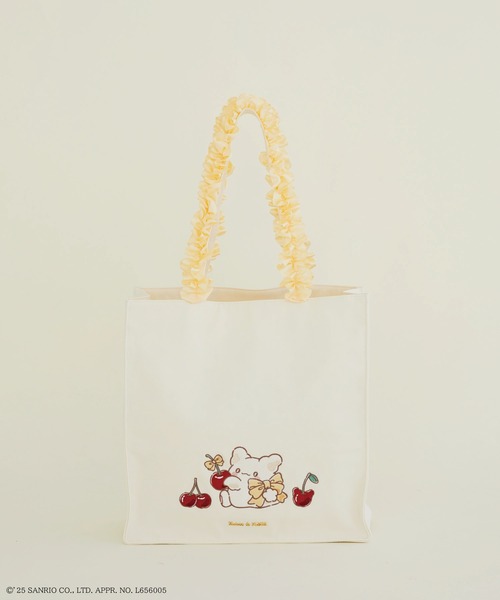 サンリオ　はなまるおばけ　トートバッグ sanrio トートバッグ 「受注生産」はなまるおばけ スクエア
