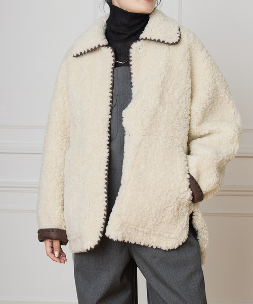 新品✨IENA LA BOUCLEフードブルゾン ジャケット　軽量 コート IENA LA BOUCLE（イエナラブークル） コート アウター リバーシブル