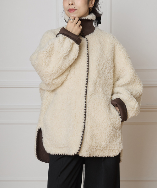IENA LA BOUCLE（イエナラブークル） コート アウター リバーシブル