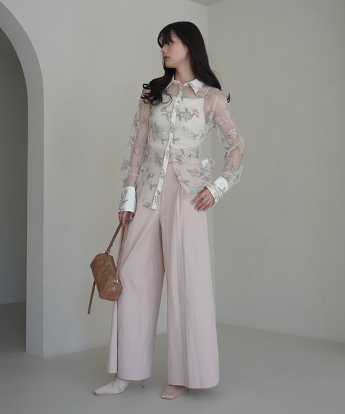eimy istoire elleme flower シャツ EIMY ISTOIRE（エイミーイストワール）の「elleme flower シャツ