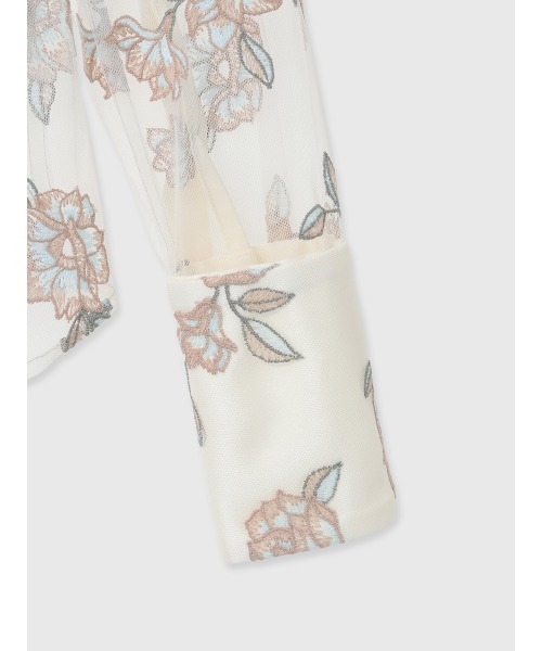 eimy istoire エイミー Spring Flower オーバー シャツ eimy istoire - eimy istoire エイミー Spring Flower オーバーシャツ