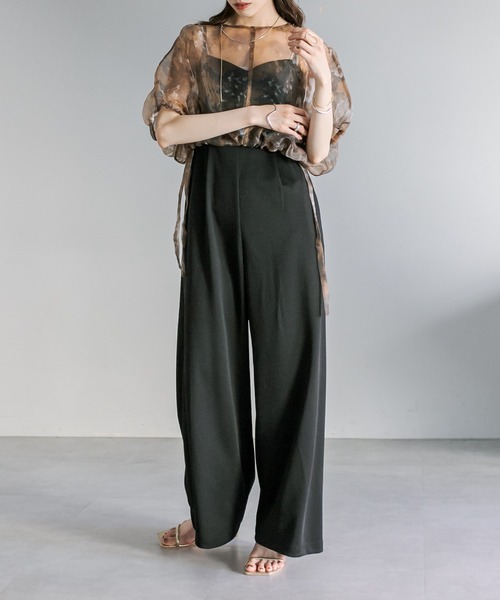 「mystic」 半袖ブラウス FREE ブラウン レディース_画像7