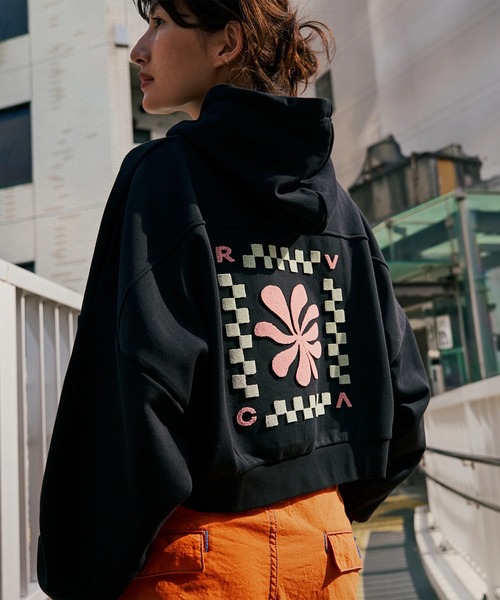 RVCA（ルーカ） パーカー レディース COURT BALLOON FIT HOODIE 