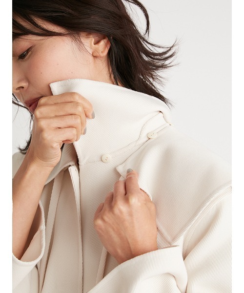 FLAY I.D　ベージュコート FRAY I.D（フレイ・アイディー） ノーカラーコート 0 ベージュ