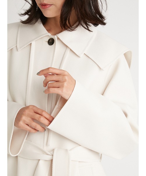 FLAY I.D　ベージュコート FRAY I.D（フレイ・アイディー） ノーカラーコート 0 ベージュ