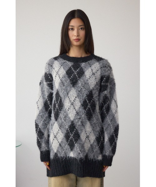 AZUL BY MOUSSY（アズールバイマウジー） ニット セーター アーガイル