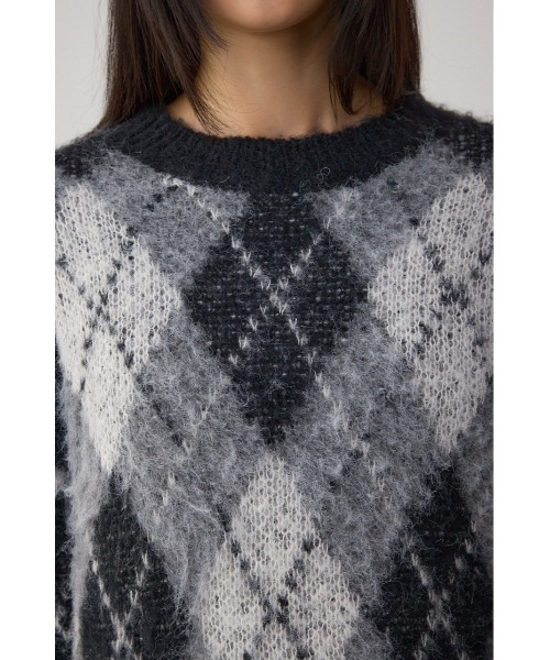 AZUL BY MOUSSY（アズールバイマウジー） ニット セーター アーガイル