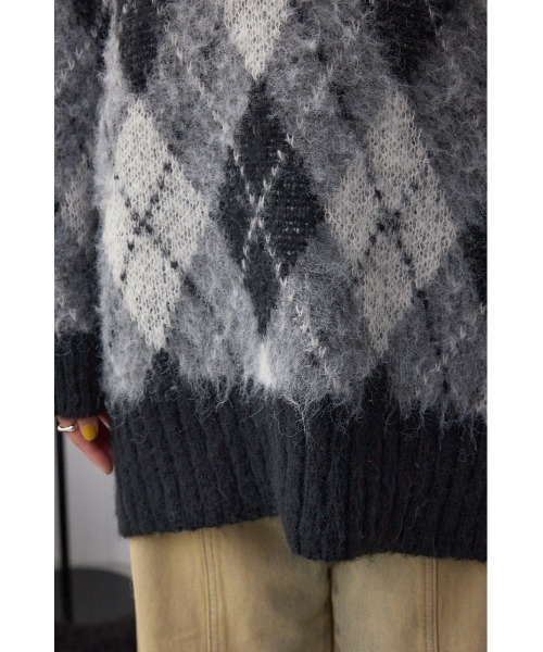 AZUL BY MOUSSY（アズールバイマウジー） ニット セーター アーガイル