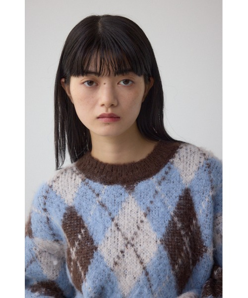AZUL BY MOUSSY（アズールバイマウジー） ニット セーター アーガイル