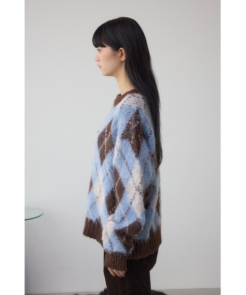 AZUL BY MOUSSY（アズールバイマウジー） ニット セーター アーガイル