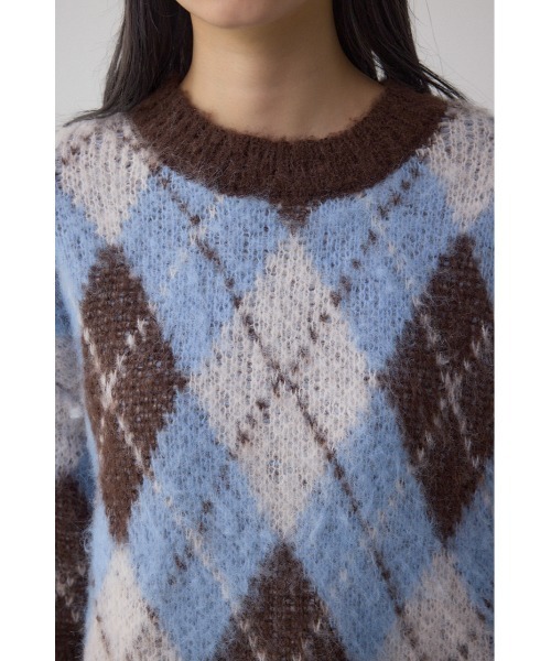 AZUL BY MOUSSY（アズールバイマウジー） ニット セーター アーガイル