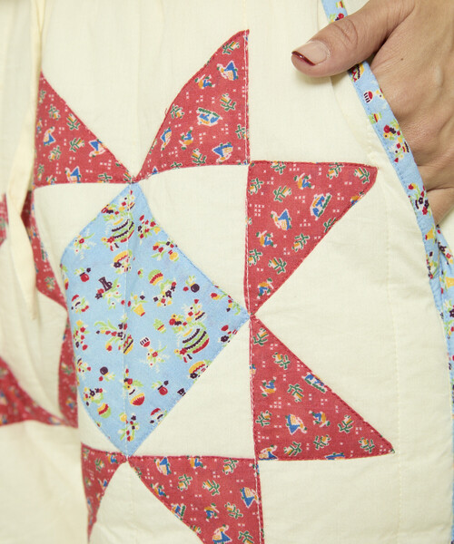 Freada（フリーダ） パンツ インド 星柄 キルティングパンツ