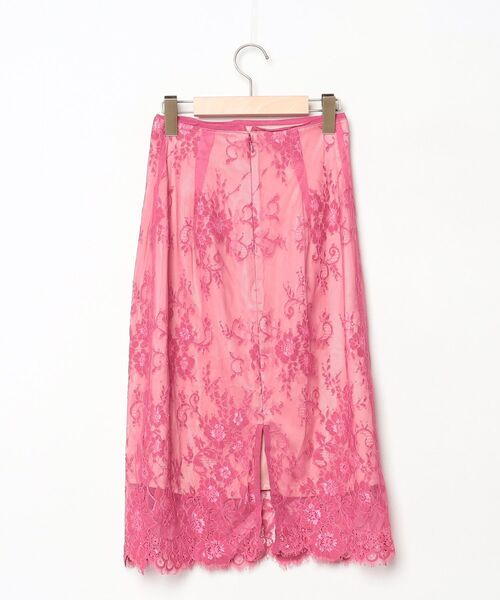 「ME COUTURE」 レースタイトスカート 0 ピンク レディース_画像2