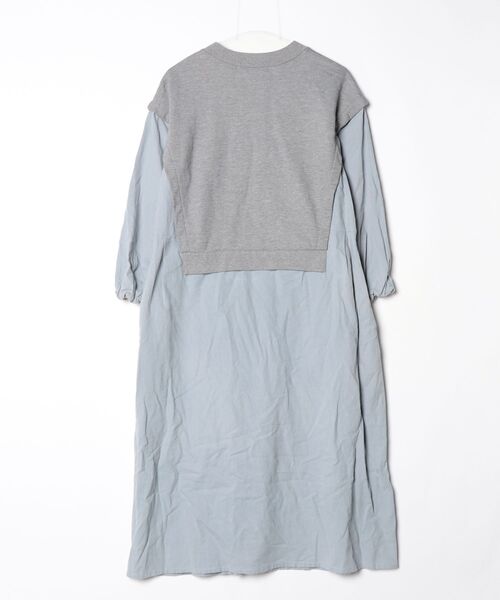 「conges payes ADIEU TRISTESSE」 長袖ワンピース 38 ブルー レディース_画像2