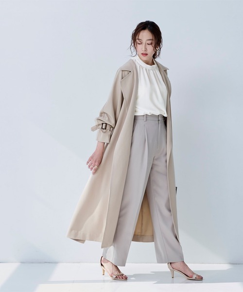 「ur's」 長袖ブラウス M グリーン レディース_画像7