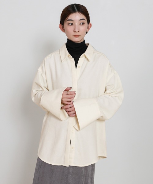 select MOCA（セレクトモカ） ブラウス シャツ ビックカフスネップ