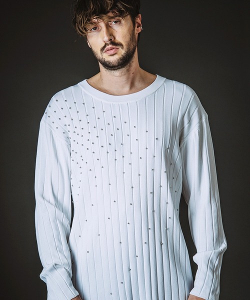 NO ID.（ノーアイディー） セーター ニット 「NO ID.」Studs Knit