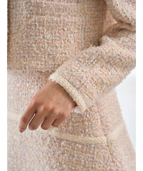 SNIDEL（スナイデル） ジャケット ノーカラージャケット ツイード