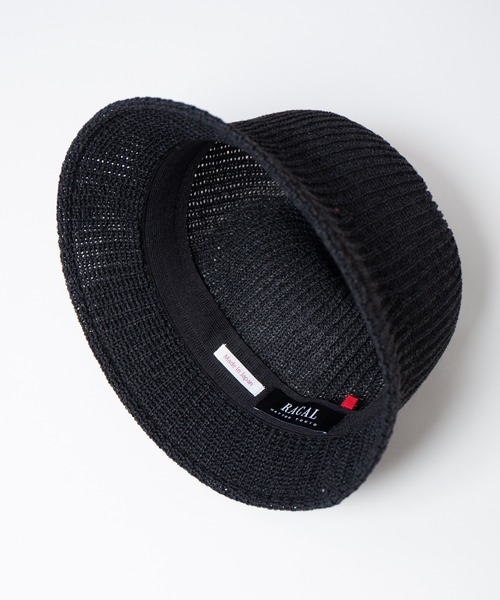 「RACAL」 ストローハット LARGE グレー メンズ_画像9